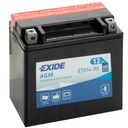 Batéria 12Ah 200A L+ Exide EK131 AGM prídavná