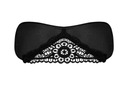 Obsessive Black Eye Mask - Satinia One Size