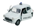 WELLY MINI COOPER 1300 POLICEJNÁ BIELA ​​1:34 KOV NOVÝ MODEL