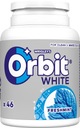 Fľaša ORBIT GUM WHITE FRESHMINT 6 ks