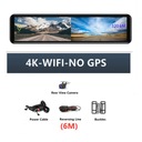 4K videorekordér do auta s GPS zrkadlom