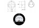 Analógový voltmeter 25Vdc okrúhly