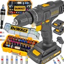 VŔTAČKA SKRUTKOVAČ 20V 2x2AH + BROTY DEWALT 32 ks.