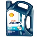 SHELL Advance AX7 4T 10W40 4L - polosyntetický motocyklový olej