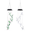 2PCS Solar Wind Chime Wind Jimes Garden Light