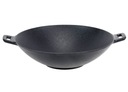 WOK Liatina 31cm FRYPAN Odlievanie Indukcia Plyn