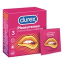 Kondómy Durex Pleasuremax 3 ks