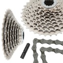 SHIMANO kazeta + reťaz 9-rýchlostná sada HG400 9-rýchlostná SET 11-34, CN-HG5