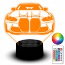 Soška LED Night Light RGB 3D gravírovanie auta BMW G82 M4 Auto Vehicle