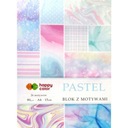 Blok s motívmi PASTEL A4 15 listov 26 motívov 3808 203