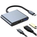 HUB 3v1 USB-C na HDMI USB-A U adaptér