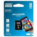 Pamäťová karta microSDHC 8GB Goodram + SD ADAPTÉR