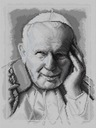 SET G7104 plátno POPE JOHN PAUL II 30x40 mulines