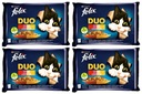 FELIX DUO Vidiecka príchuť Hovädzie kura 16x85g