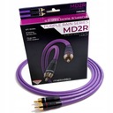 MELODIKA MD2R05 FIALOVÝ DAŽĎOVÝ PÁR AUDIO KÁBLOV 2RCA - 2RCA CINCH 2x0,5M