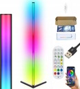 Rohová stojanová lampa RGBIC 90LED PILOT APKA 155cm 3D Rainbow Effect