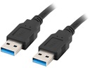 Kábel 1,8 m Lanberg USB 3.0 5 Gb/s USB-A AM-AM 180 cm