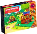 Magformers Log House Set 3D magnetické bloky 87 prvkov