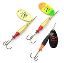 3 x MEPPS AGLIA LONG CAST Nr.4 GOLD F.TIGER BLACK