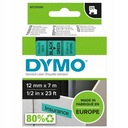 DYMO D1 45019 páska 12mm zelená/čierna originál