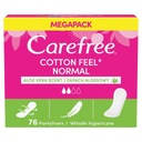 Cotton Feel Normal Aloe hygienické vložky 76 kusov Carefree