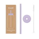 MUUKI slamka na fľašu Lounge Straw+CAP PASTEL LILAC 720 ml