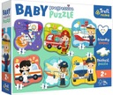 PUZZLE BABY SET 6V1 VOZIDLÁ A PROFESIONÁLY 22 ELEM.