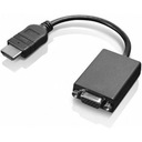 Lenovo HDMI na VGA 0,2 m, čierny, adaptér