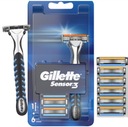 Holiaci strojček Gillette Sensor + 6 náplní