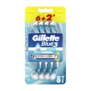 holiaci strojček GILLETTE JEDNORÁZOVÝ BLUE 3 (6+2) CHLADNÝ