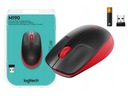 Bezdrôtová myš LOGITECH M190 + batérie červená