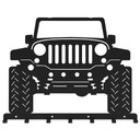 Jeep AUTO OFF-ROAD vešiak na šaty do haly, garáže, dielne