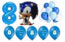 Sada Sonic Balloons Banner 8 narodeninových dekorácií