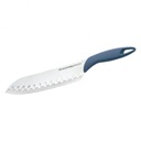 Japonský nôž SANTOKU vyrobený z nerezovej ocele, 20 cm