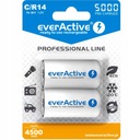 2x EVERACTIVE NI-MH C R14 5000 mAh BATÉRIE