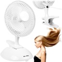 STOLNÝ VENTILÁTOR KLIP STOJAN NASTAVENIE 2 REŽIMY 25W SILENT SET