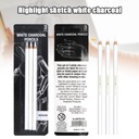 3ks ceruzky White Charcoal Sketch Pencils w