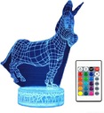 3D LED LAMPA SHREK DONKEY DONKEY FIONA COLOR + DIAĽK