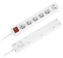 Predlžovací kábel 5 zásuviek Fast Charger Strip 2 USB