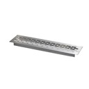 HLINÍKOVÝ NÁBYTOK VETRACIA MRIEŽKA PRE KOVOVÝ NÁBYTOK 60x245 mm - INOX