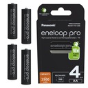 Výkonné AA batérie 2500mAh Ni-MH 1,2V Panasonic Eneloop PRO Blister 4 ks