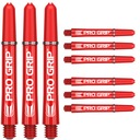 Target Pro Grip Inter Red shafty Červená sada 9 ks.