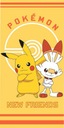 Osuška Pikachu Pokemon Pokeball Scorbunny 70x140cm