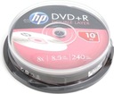 DVD+R DL 8,5 GB dvojvrstvový disk HP 10 kusov