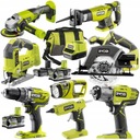 RYOBI COMBO SADA 8 NÁRADÍ 18V KĽÚČ 2x5Ah +2Ah