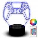 LED nočná lampa 3D podložka na gravírovanie sošiek Playstation 5 konzola pre hráča