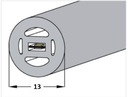 Vodotesná okrúhla Flex LED neónová hadica 13mm