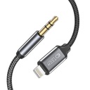 Mini Jack aux audio kábel pre iPhone Lightning, kábel autorádia, 1m