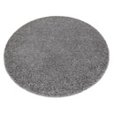 SOFFI huňatý CIRCLE CARPET 100 cm hrubý ŠEDÝ #AF227