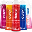 DUREX HYDRATAČNÝ GÉL, STIMULUJÚCA CHUŤ, sada GÉLOV, mix, rôzne druhy, 5x